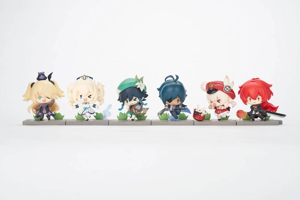 Genshin Impact Battle Scene Series Trading Figure Mondstadt Edition 5 cm - 1 Unidade